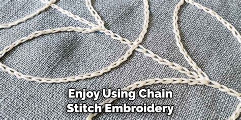 how to do a chain stitch embroidery and why it's important to keep your work organized